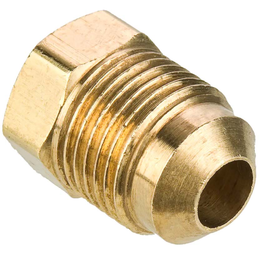 <ul><li>Advantages: This economical fitting resists mechanical pullout. Can be assembled and dis as sem bled repeatedly. Manufactured from CA 360, CA 345 or CA 377 brass.</li><li>Specifications: List ed with Underwriter’s Laboratories for flammable liquid, marine, refrigeration and gas applications. Meets functional require ments of SAE J512 and J513, ASA, ASME and MS (Military Standards). </li><li>Applications: Use with copper, brass, aluminum and welded steel hydraulic tubing that can be flared. Manufactured especially for hard-to-hold liquids and gases.</li><li>Temperature Ranges: From -65° to +250°F.</li><li>Vibration: Short nut may be used when vibration is minimal. The long nut offers additional vibration capacity.</li><li>Nomenclature: Part numbers are constructed from symbols that identify the style and size of the fitting. The first series of numbers and letters identifies the style and type fitting. The second series of numbers describes the size.</li></ul>|